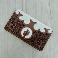 Tooling Leather Slim Cowhide Wallet