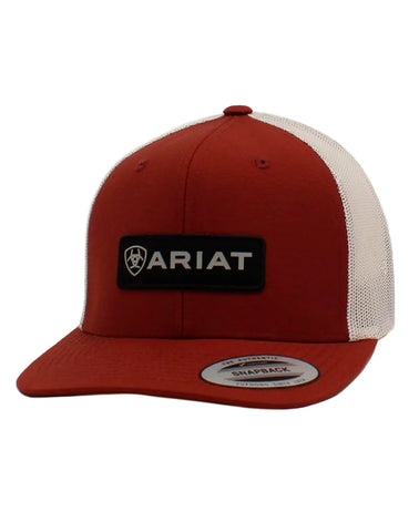 Ariat Snap Back Logo Patch Cap | Burgundy