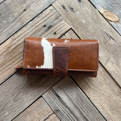 Long Cowhide Wallet | Tan