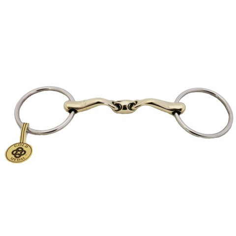 Angled Lozenge Loose Ring Training Snaffle Bit