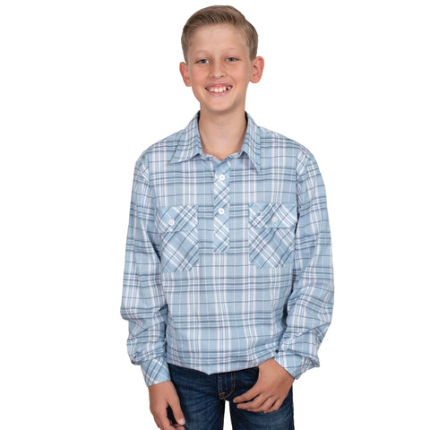 Just Country Boys Brayden Shirt - Blue Check