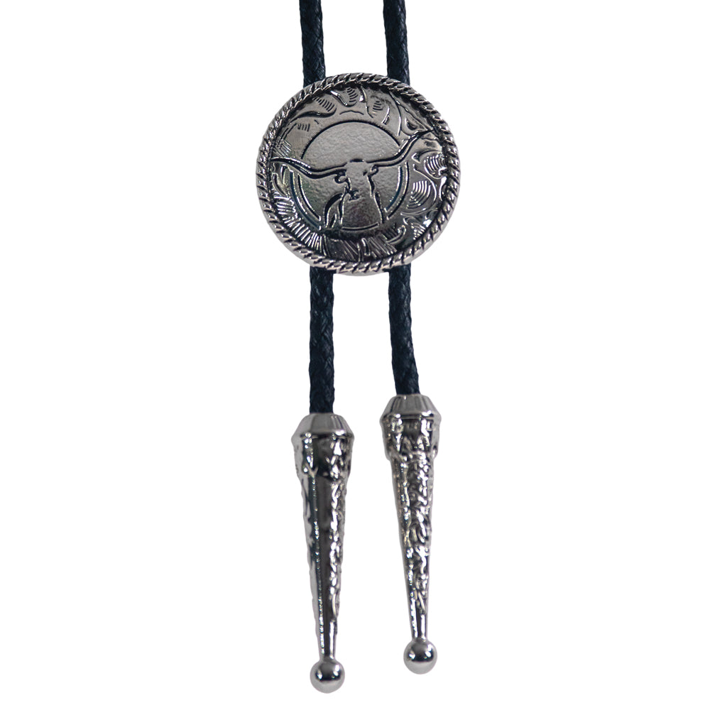 Brigalow Longhorn Bolo - Black Enamel Lines