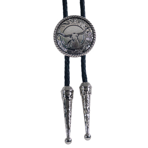 Brigalow Longhorn Bolo - Black Enamel Lines
