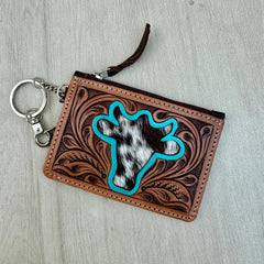 Tooling Leather and Cowhide Key Card Case