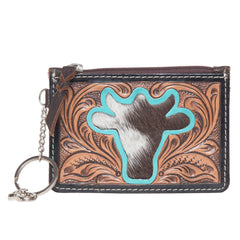 Tooling Leather and Cowhide Key Card Case