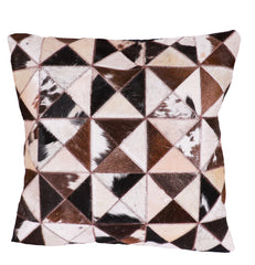 Hairon Leather Cushion Cover | Triangle