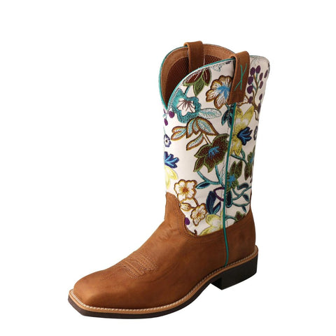 Twisted X Women's Top Hand Tan/Floral Boots