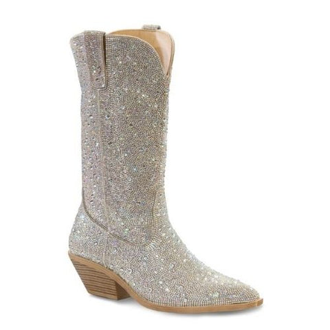 Roper Womens Nettie Crystal Boot | Silver