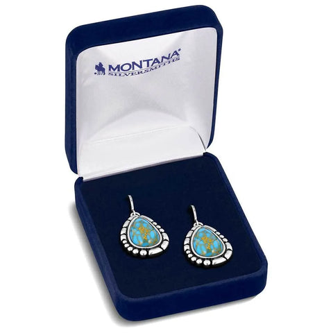 Montana Silver Prickly Pear Turquoise Earrings