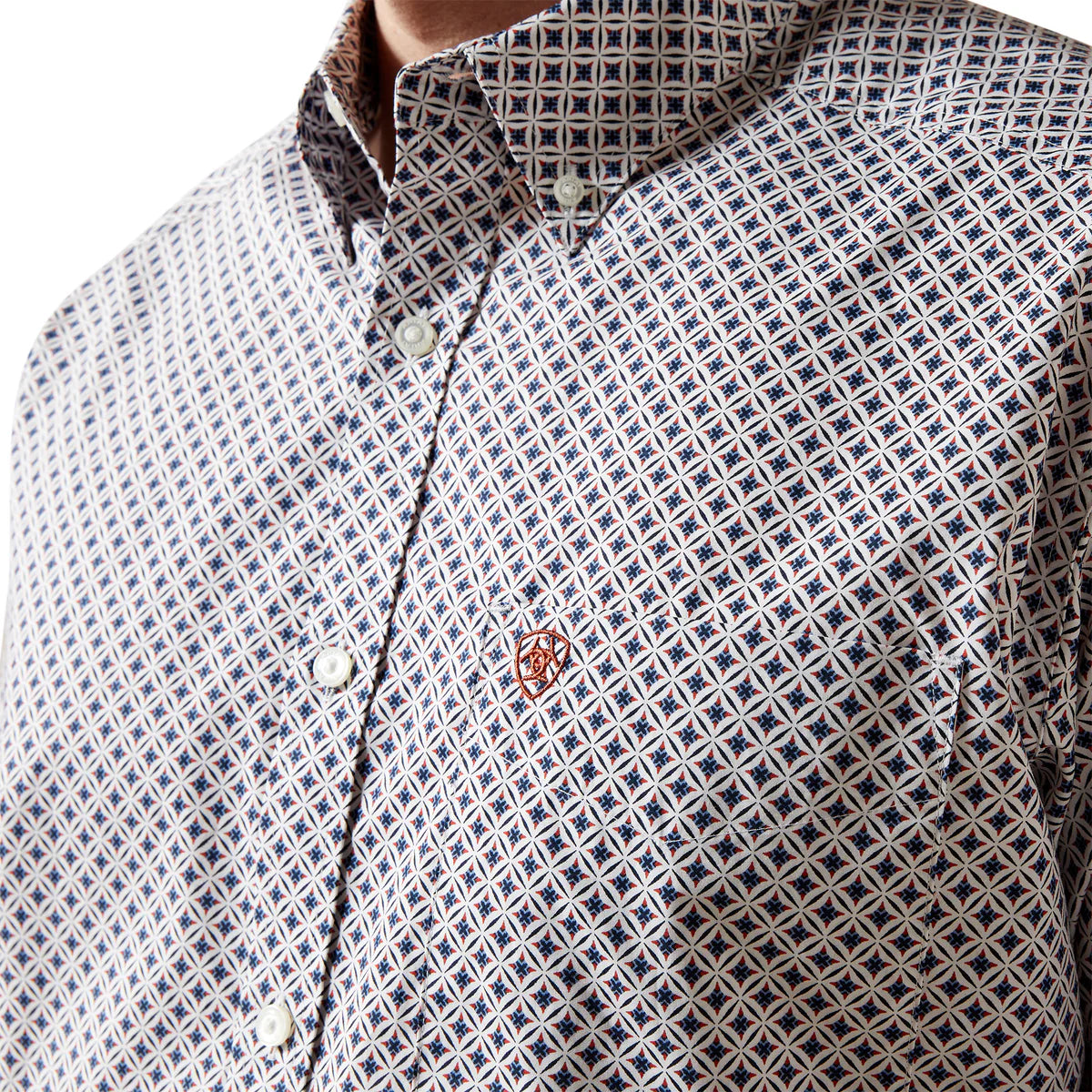 Ariat Mens William LS Shirt - White