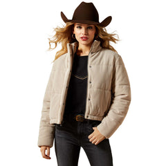 Ariat Womens Swirls Puffer Jacket - String