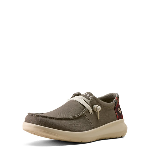 Ariat Mens Hilo - Charcoal/Red outhwest Print