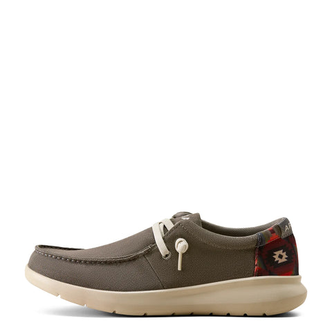 Ariat Mens Hilo - Charcoal/Red outhwest Print