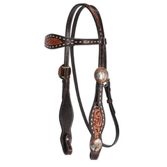 Fort Worth Oneida Headstall - Copper