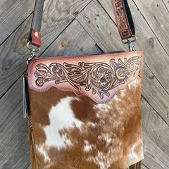 Artesia Fringed Hand-Tooled Bag