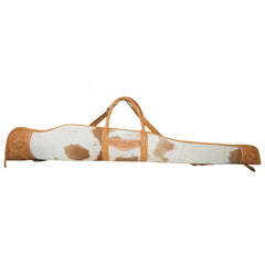 Cowhide Tooled Leather Rifle Case | TAN OR BROWN