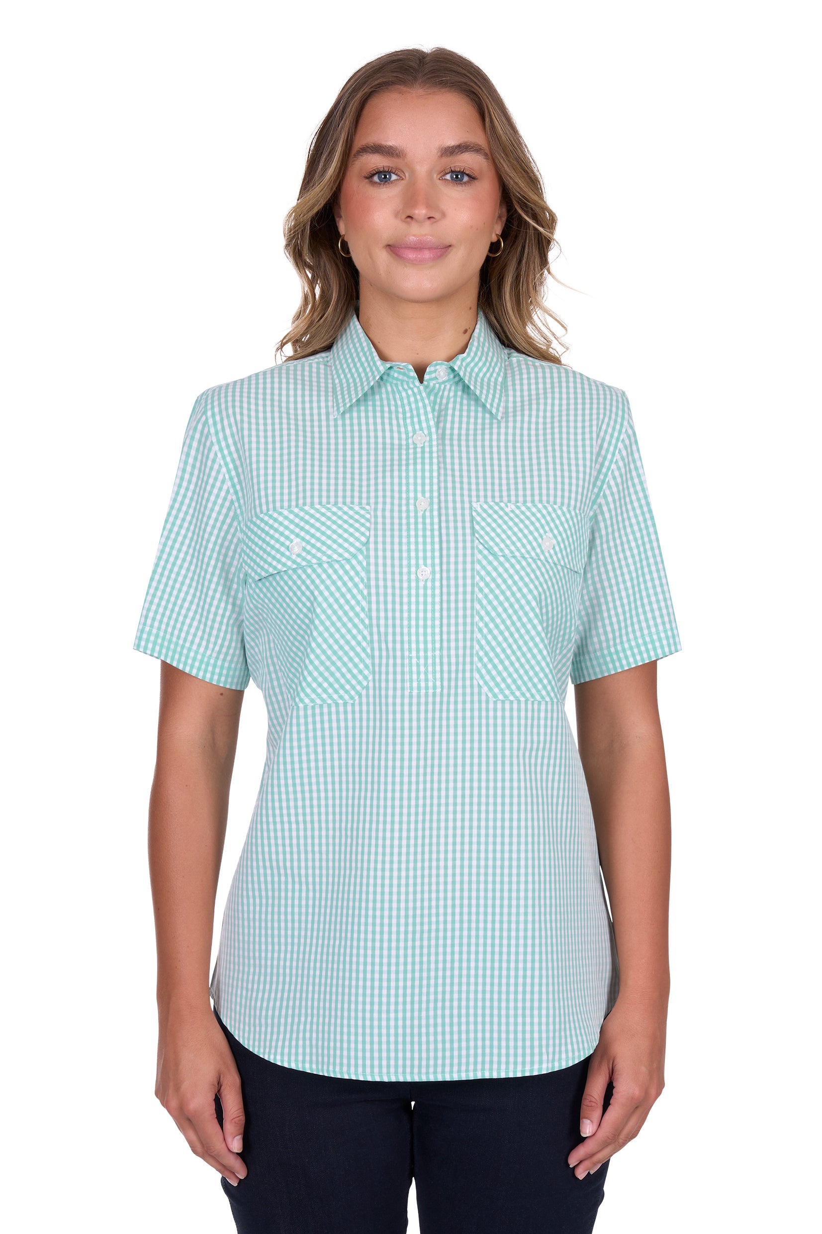 Hard Slog Womens Grace 1/2PLKT SS Shirt
