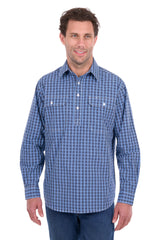 Hard Slog Mens Wyatt 1/2 Plkt Lond Sleeve Shirt