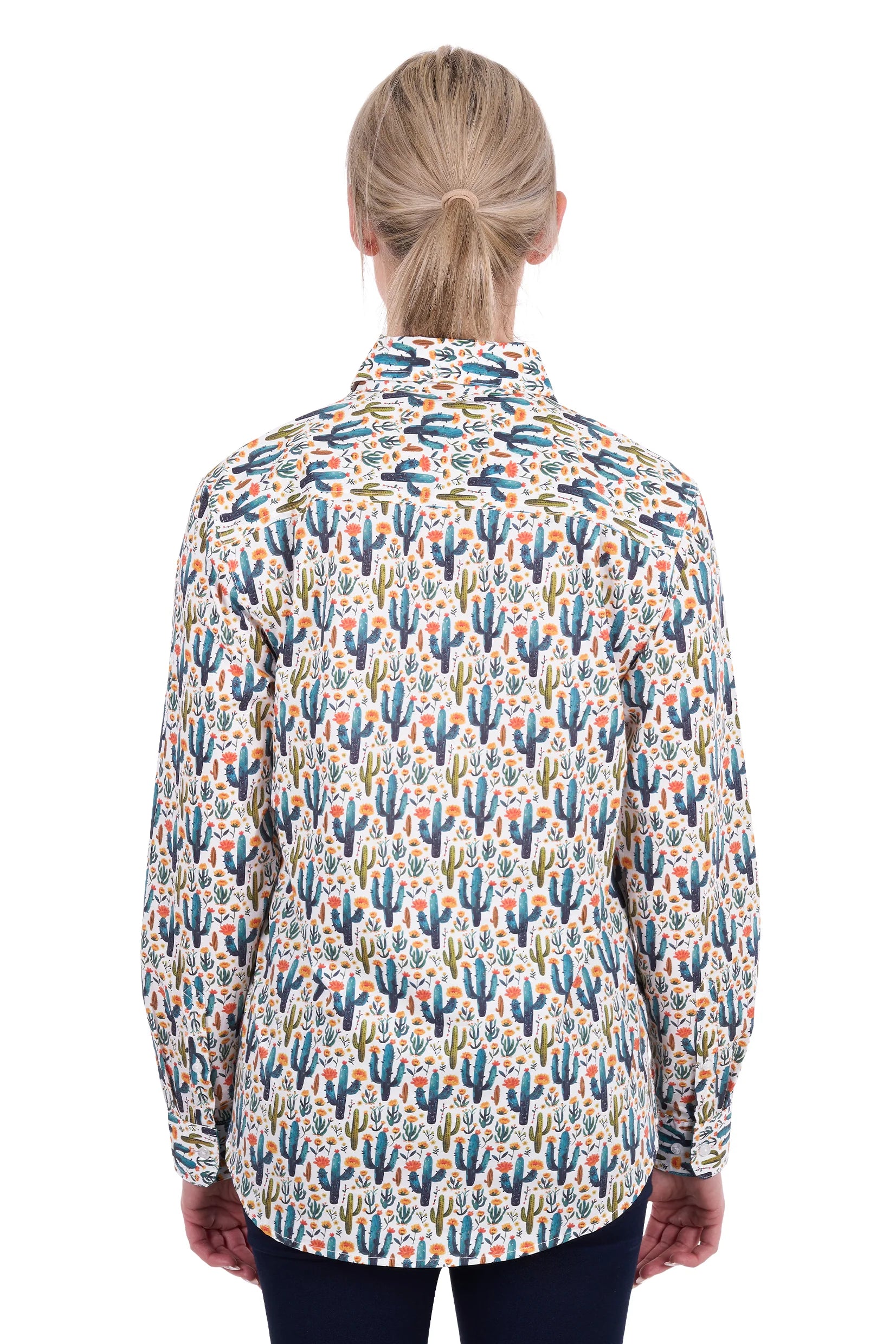 Womens Hard Slog Alba 1/2 Plkt Long Sleeve Shirt