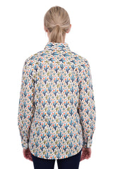 Womens Hard Slog Alba 1/2 Plkt Long Sleeve Shirt