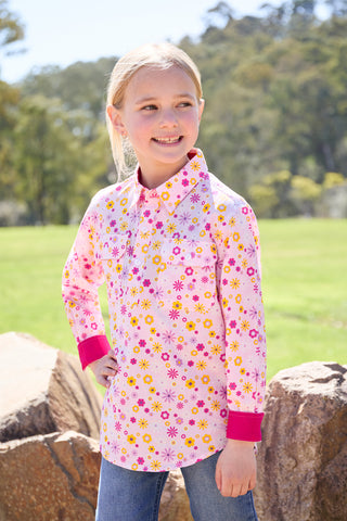 Hard Slog Kids Daisy 1/2PLKT Shirt