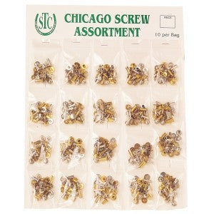 Chicago Screw - 10 sets assorted