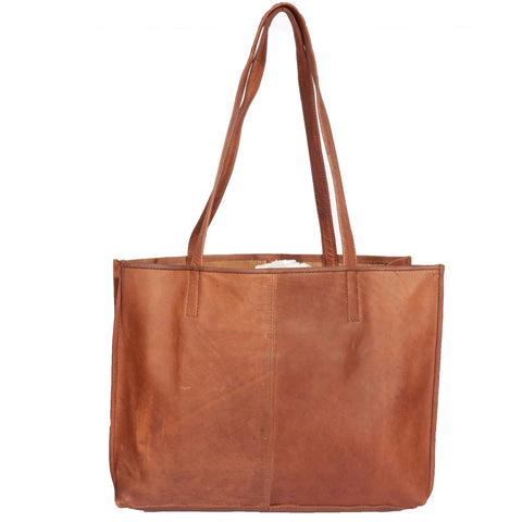 Tan Hairon Tote Bag | Medium