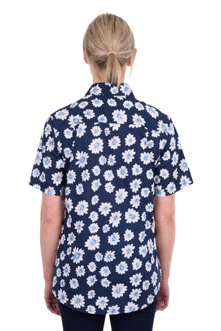 Hard Slog Womens Cass Half Placket Short Sleeve Shirt