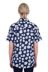 Hard Slog Womens Cass Half Placket Short Sleeve Shirt