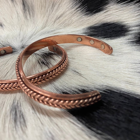 Magnetic Copper Cuff | Braid