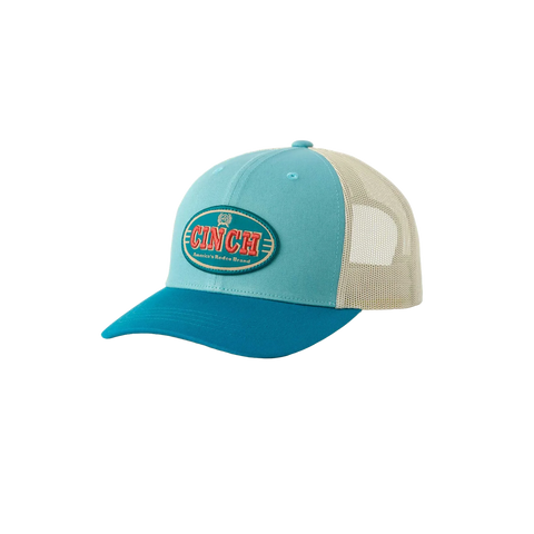 Cinch Womens Blue & Cream Logo Cap