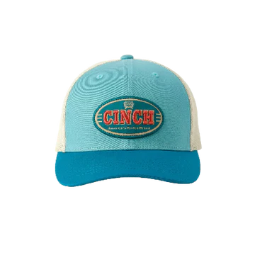 Cinch Womens Blue & Cream Logo Cap