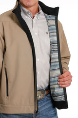 Cinch Men's Softshell Lined Bonded Jacket - Brown