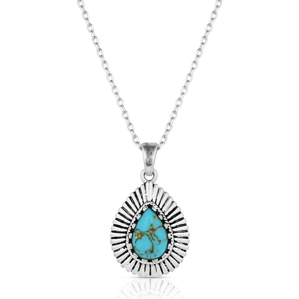 Montana Silver Turquoise Sunrise Necklace