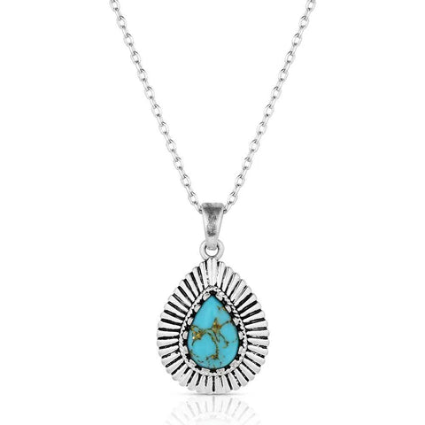 Montana Silver Turquoise Sunrise Necklace