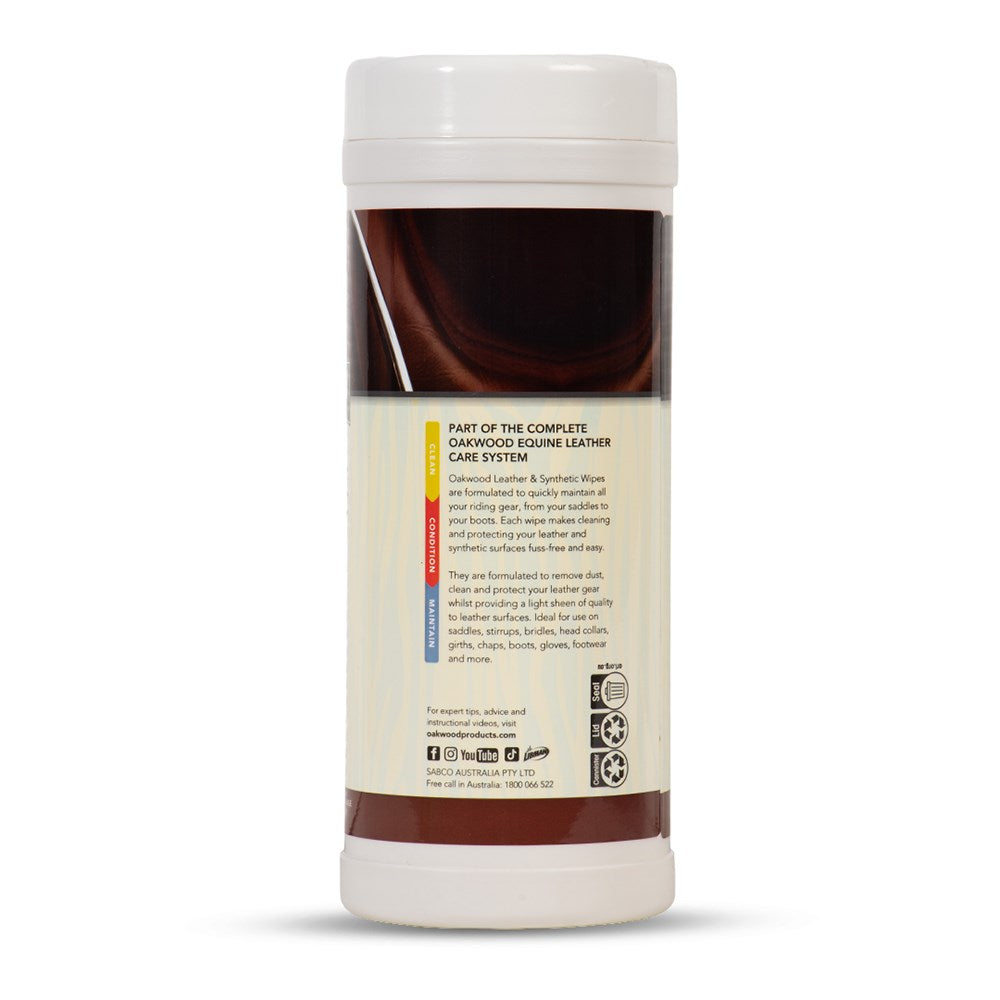 Oakwood Leather & Synthetic Wipes