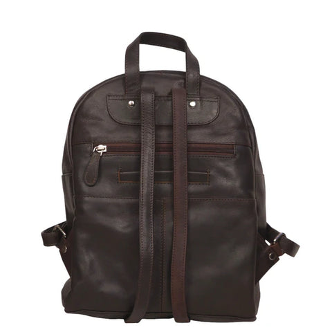 Cowhide & Leather Backpack | Brown