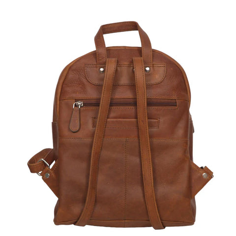 Cowhide & Leather Backpack | Tan