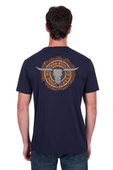 Pure Western Mens Samuel SS Tee - Navy