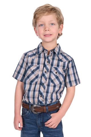 Pure Western Boys Peter SS Shirt