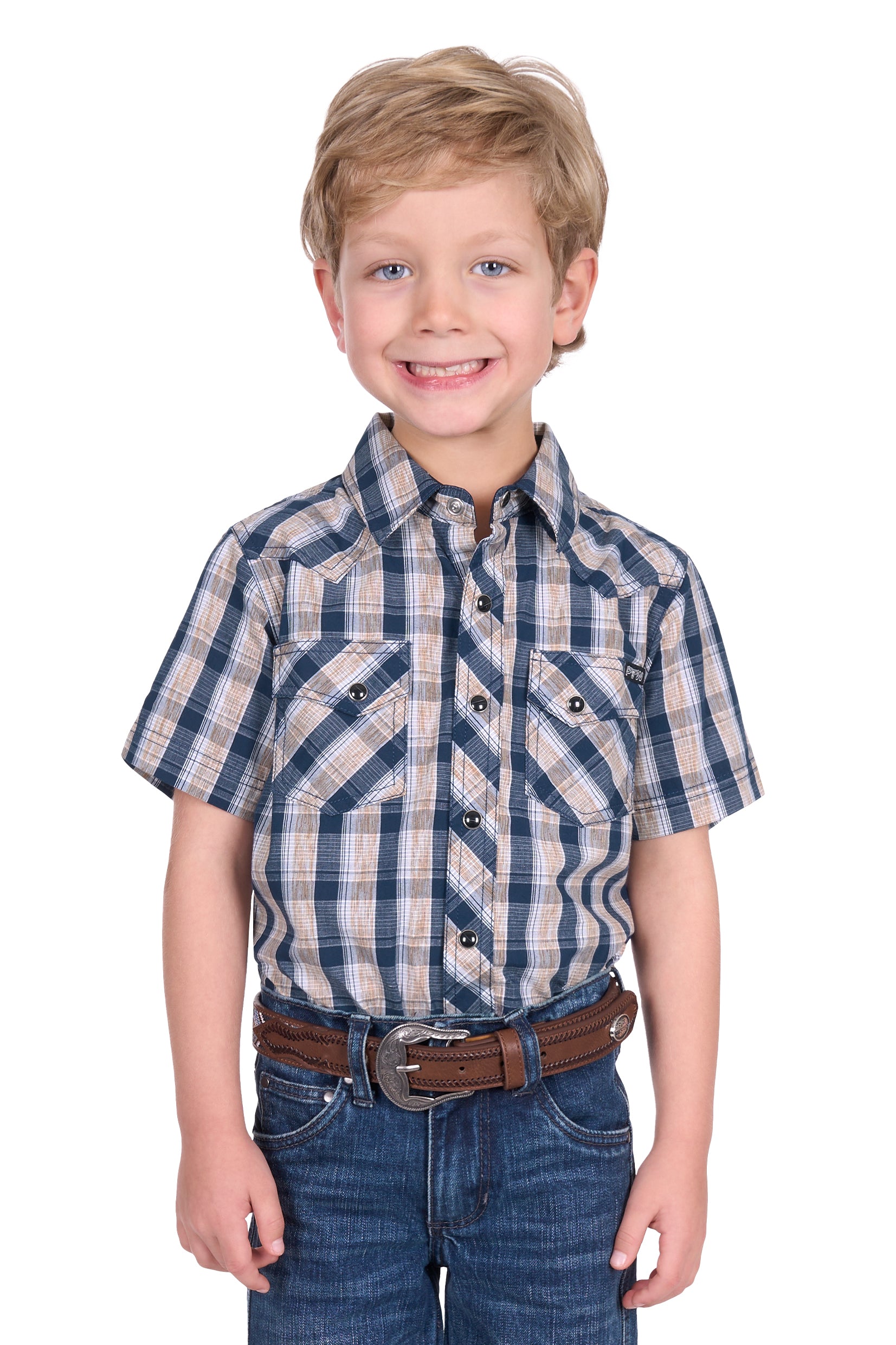 Pure Western Boys Peter SS Shirt