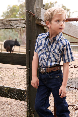 Pure Western Boys Peter SS Shirt
