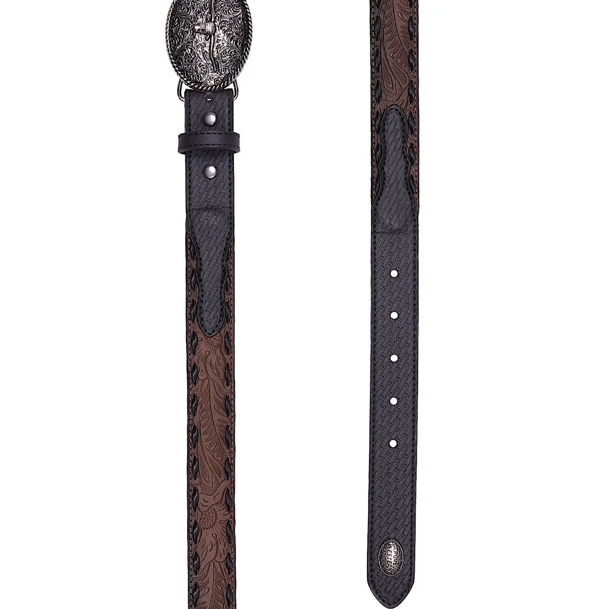 Pure Western Kid's Roderick Belt - Black/Tan