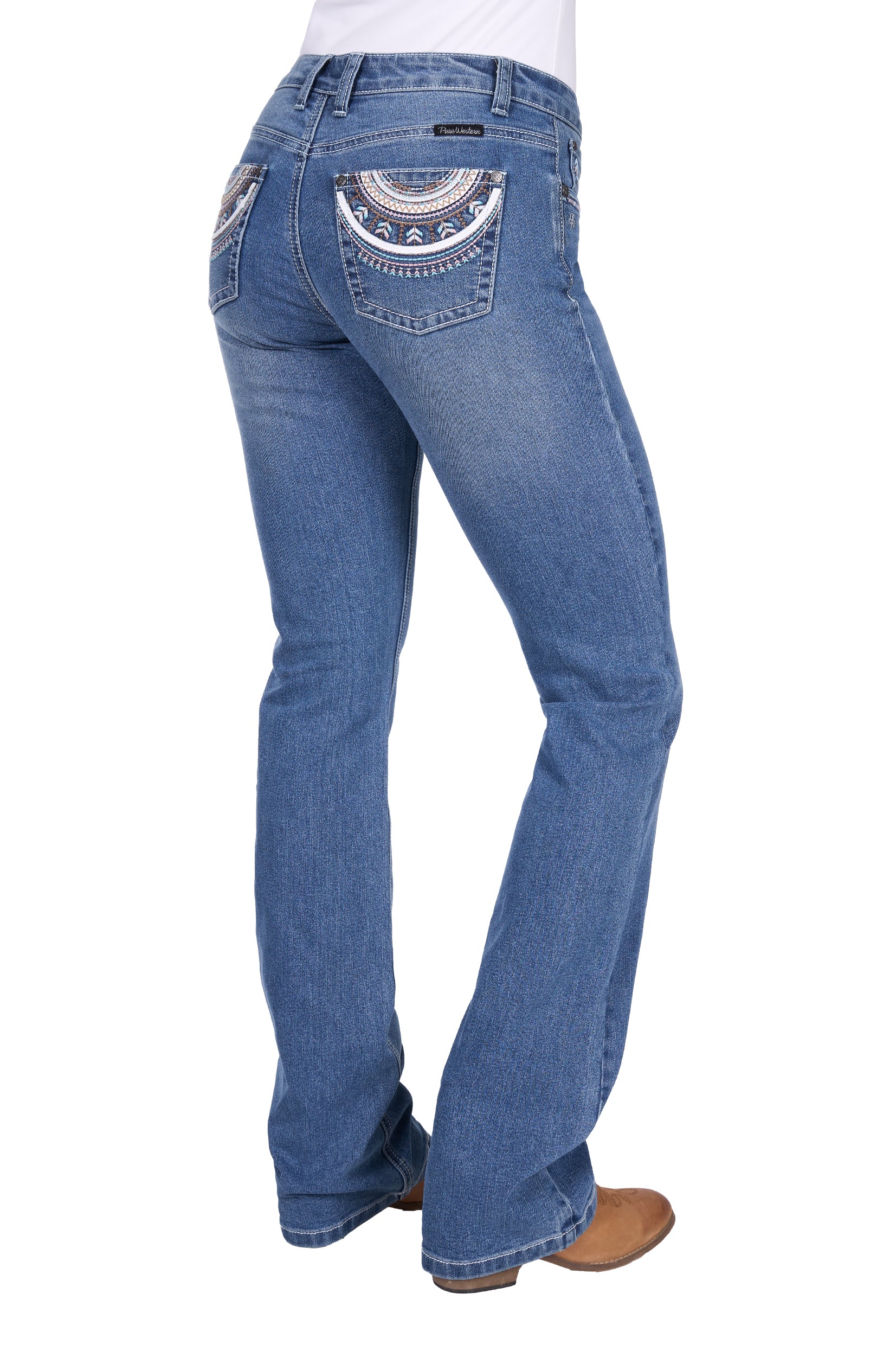Pure Western Womens Pat Rider Boot Cut Jean