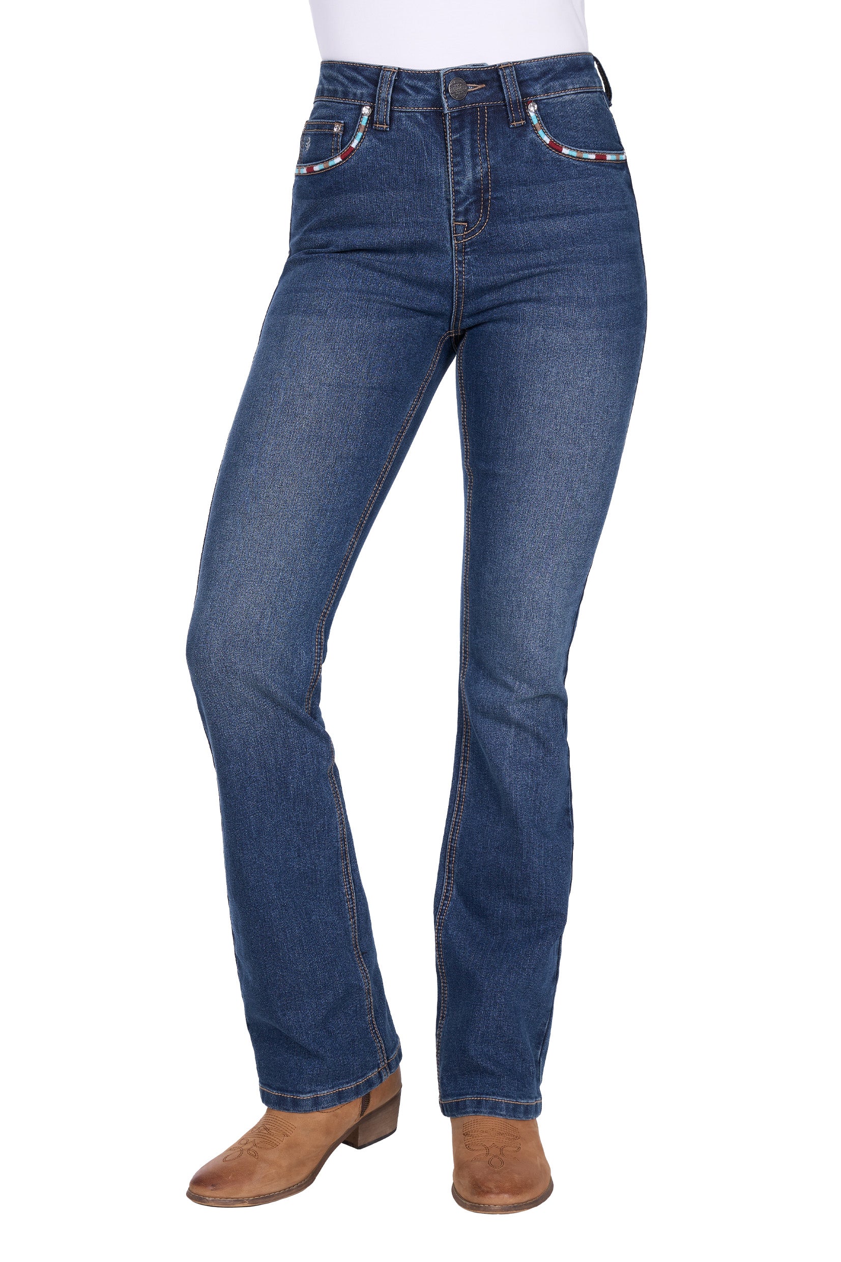 Pure Western Womens Mary Hi-Rise Bootcut Jean