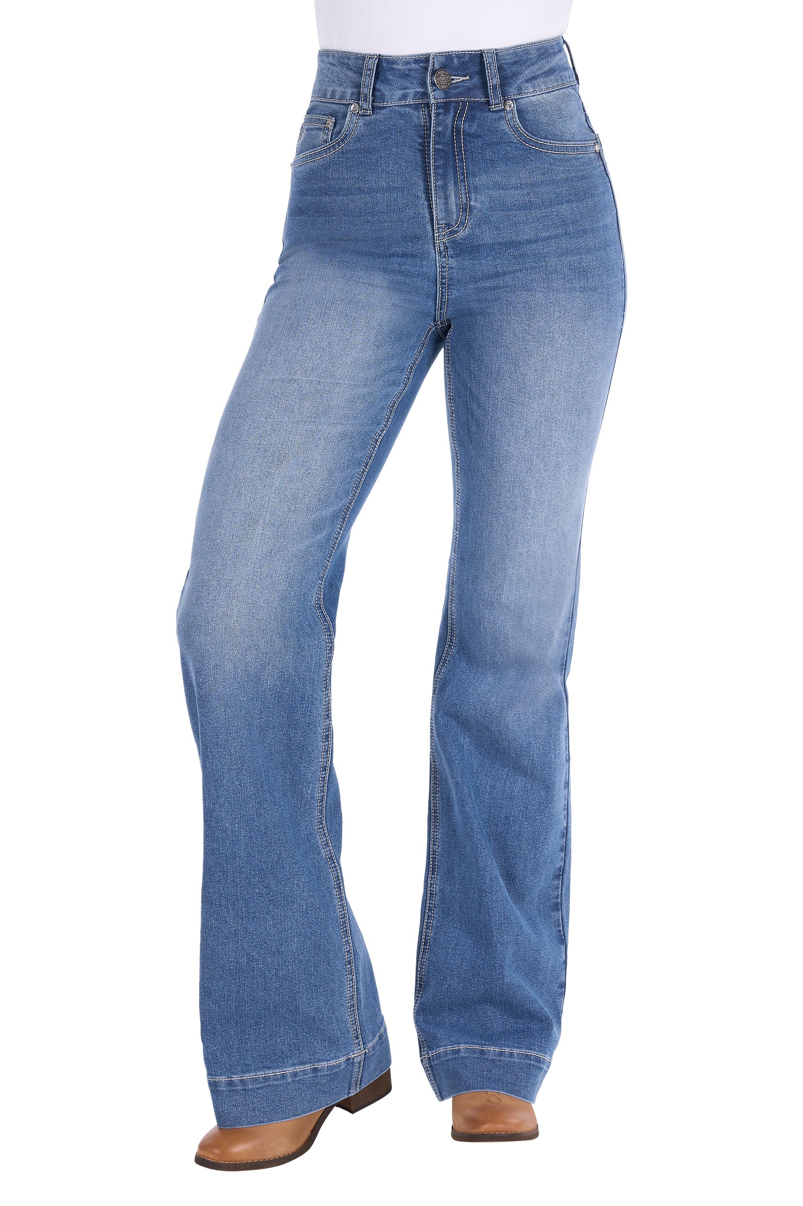 Womens Pure Western Banks Trouser Jean 34 Leg