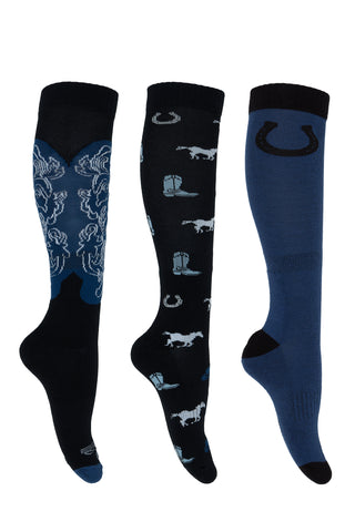 Pure Western Riding Socks | 3 Pack