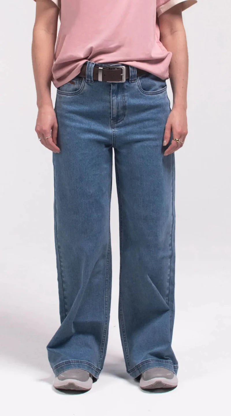Womens Outback Pinnacles Wide-Leg Jean - Denim