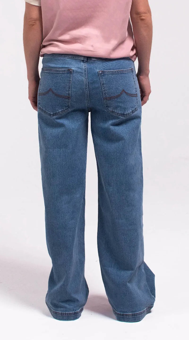 Womens Outback Pinnacles Wide-Leg Jean - Denim