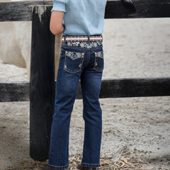 Pure Western Girls Blossom Bootcut Jeans Evening Sky